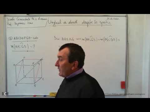 PROBLEME REZOLVATE LA TEMA UNGHIUL A DOUA DREPTE IN SPATIU - Problema 2