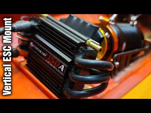 RC Boat Setup ESC Options - Vertical ESC Mount - Fast Electric RC Boat Build Deltaforce 35
