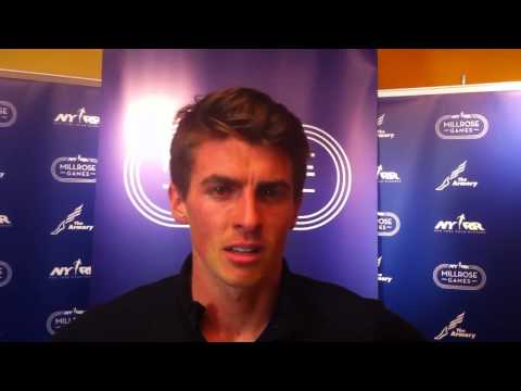 Declan Murray after the 2015 Millrose Games 1,000m