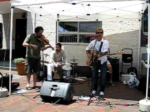 Jim Dugan and his band at the Bethesda Farmer's Market