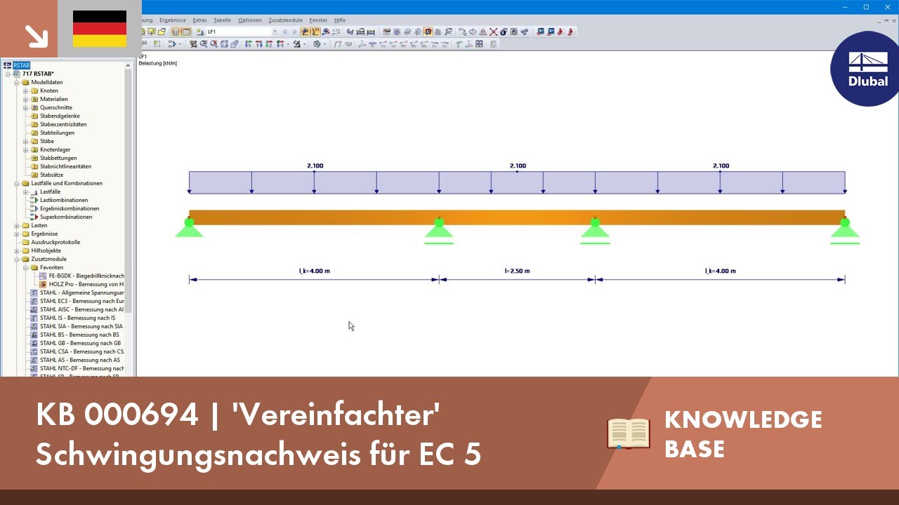 KB 000694 | 'Vereinfachter' Schwingungsnachweis für EC 5