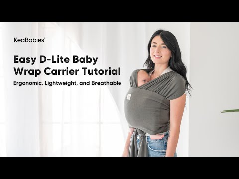 How to Wear KeaBabies D-Lite Baby Wrap Carrier