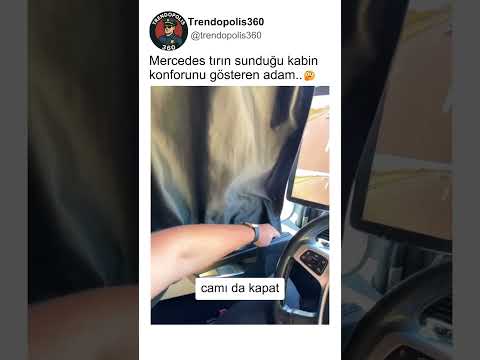 Mercedes Tırın Kabin Konforunu Gösteren Adam..🤔 @Emrah_kaan25