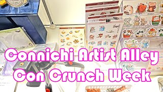 Connichi Artist Alley Con Crunch: preparing to sell my art at a big anime convention in Germany