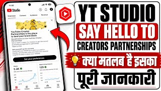 Say hello To Creator Partnerships: We've Simplified How Creators Disco