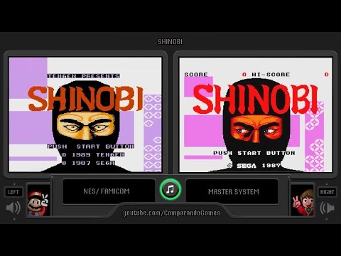 Shinobi (NES vs Master System) Side by Side Comparison