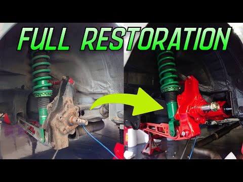 Civic Rear Suspension Restoration + Upgrade! Came Out So Clean!!!!