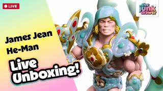 Let's Unbox the Masters of the Universe x James Jean He-Man and Battlecat! LIVE!!