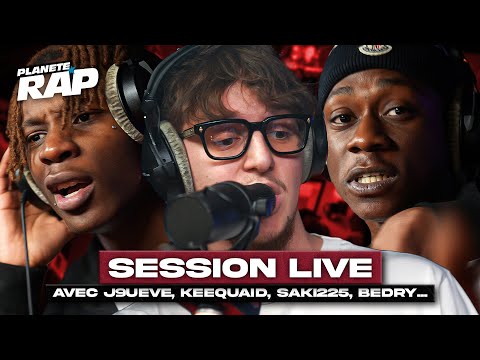 Session Live Avec J9ueve, Keeqaid, Saky225, Roddy Key, Scotty NL, 63Kluf & 63OG ! #PlanèteRap