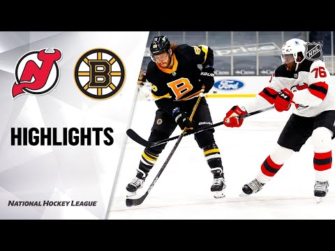 Devils @ Bruins 2/18/21 | NHL Highlights