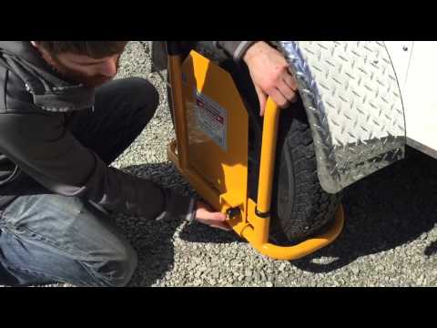 Install California Immobilizer Wheel Lock on Trailer