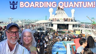 Boarding Quantum of the Seas! Embarkation Day Surprises, First Impressions & Sail Away Fun 🛳️