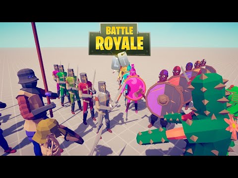 ALL MELEE UNITS IN BATTLE ROYALE - Totally Accurate Battle Simulator | TABS