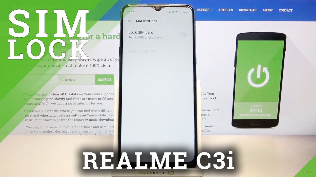 How to Lock SIM Card with SIM PIN on REALME C3i – Add PIN to SIM Card