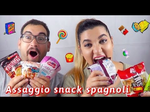Assaggio snack strani spagnoli 🇪🇦 | Dalla Spagna con l'aereo ✈
