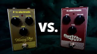 Video thumbnail for TC Electronic Honey Pot Fuzz VS. Rusty Fuzz - Guitar Pedal Comparison by SRGuitar