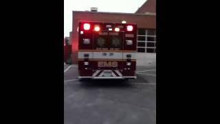preview picture of video 'Glen Cove EMS Ambulance 5282'