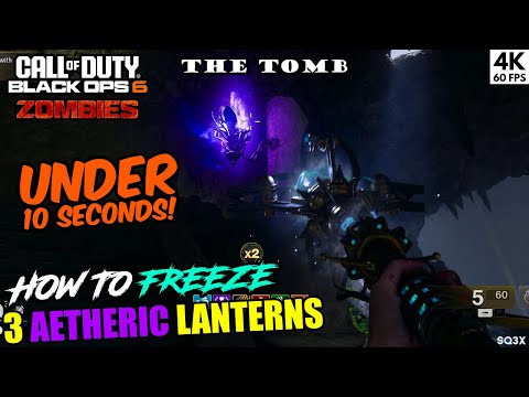 How to FREEZE 3 Aetheric Lights Within 10 Seconds 🔥THE TOMB 🧟 COD BO6: ZOMBIES