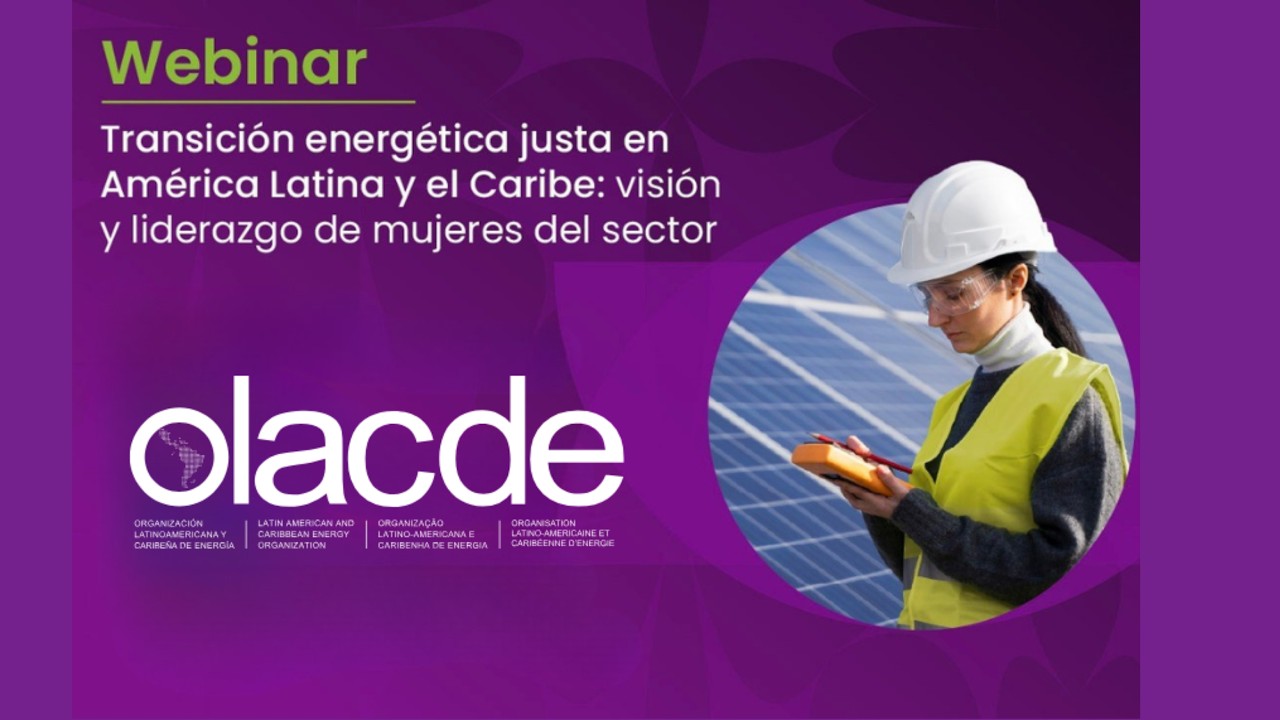 Webinar Transición Energética justa en ALC:  visión y liderazgo de mujeres del sector.