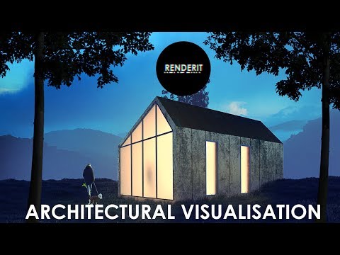 Architectural Visualisation Night scene Photoshop rendering  | by Render it