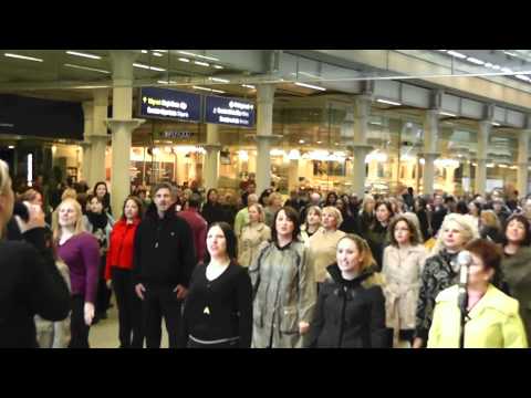 Watford Rock Choir Flashmob St Pancras