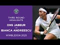 Ons Jabeur vs Bianca Andreescu | Third Round Highlights | Wimbledon 2023