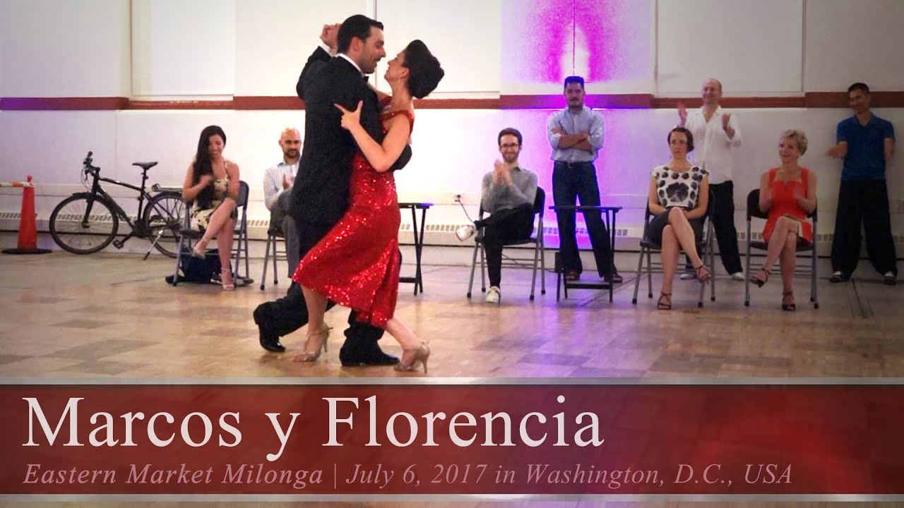Marcos Pereira y Florencia Borgnia (2/3) - La Serenata @ DC Eastern Market Milonga 2017.07.06