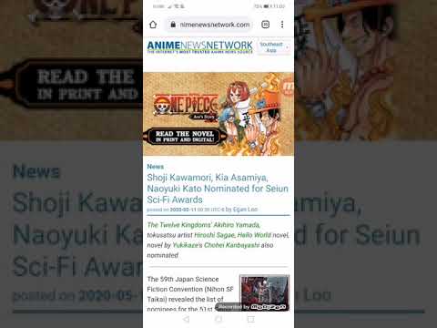 Shoji Kawamori, Kia Asamiya, Naoyuki Kato Nominated for Seiun Sci-Fi Awards