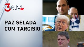 Eduardo Bolsonaro: ‘Trump ainda não jogou bomba nuclear no Brasil’