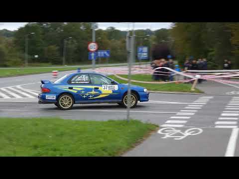 Super Oes 2017 Nowy Sącz #37 Dariusz Klag/Grzegorz Klag - Subaru Impreza GT przejazd 2