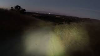 Full descent on Spring Ridge Trail done just after sunset (out before it closed).