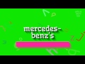 How to say "mercedes-benz's"! (High Quality Voices)