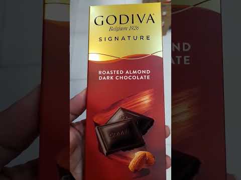 Godiva roasted almond dark chocolate #asmr #shortvideo
