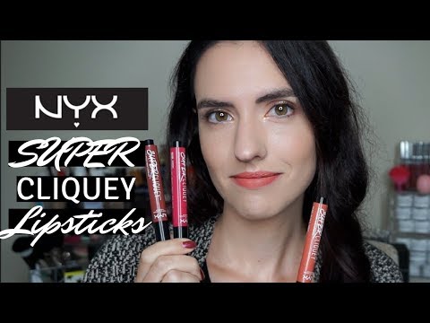 NYX Super Cliquey Lipsticks | Swatches + Review