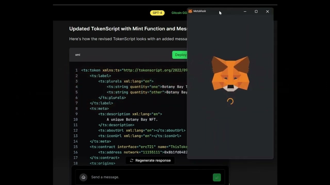 TokenScript Web3GPT Demo