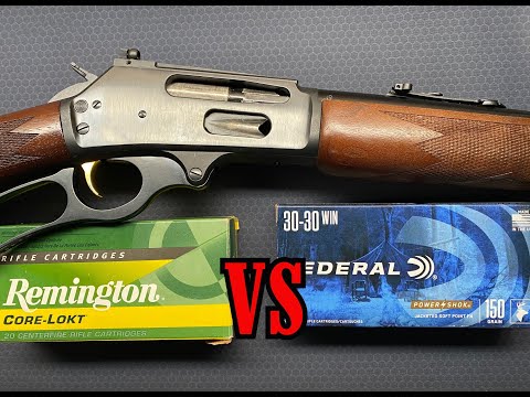 30-30 Win: Remington Core-Lokt 150gr v Federal Powershock 150gr (Iron Sights)