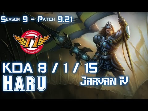 SKT T1 Haru JARVAN IV vs LEE SIN Jungle - Patch 9.21 EUW Ranked