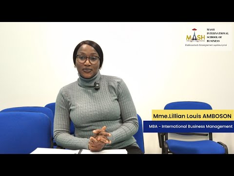 Student Testimony: Mme. Lillian Louis AMBOSON