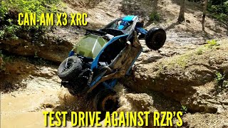 Can-Am X3 XRC Test Drive with Can-Am Off-Road &amp; St. Louis Powersports | X3 VS RZR |