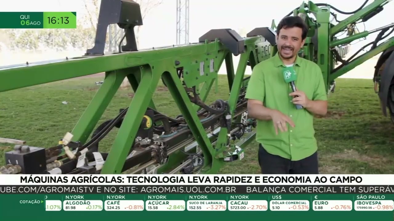 Máquinas agrícolas: tecnologia leva rapidez e economia no campo