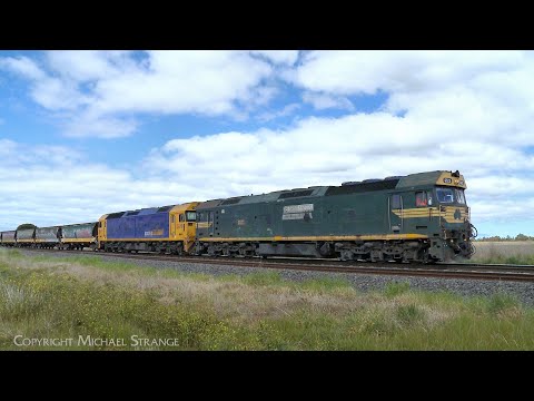 7731V Grain Train Approaching Gheringhap Loop (10/10/2023) - PoathTV Australian Railways