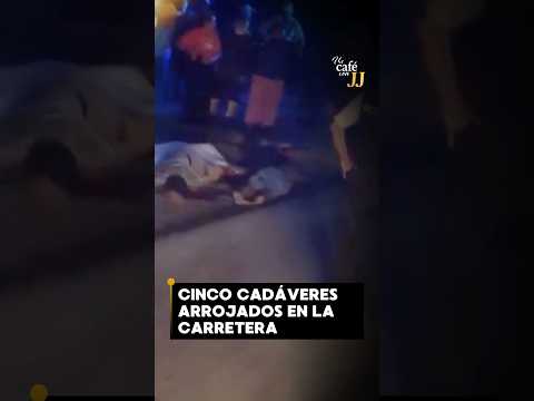 Hallan cinco cuerpos con impactos de bala en la vía Jujan-Simón Bolívar, en Guayas.