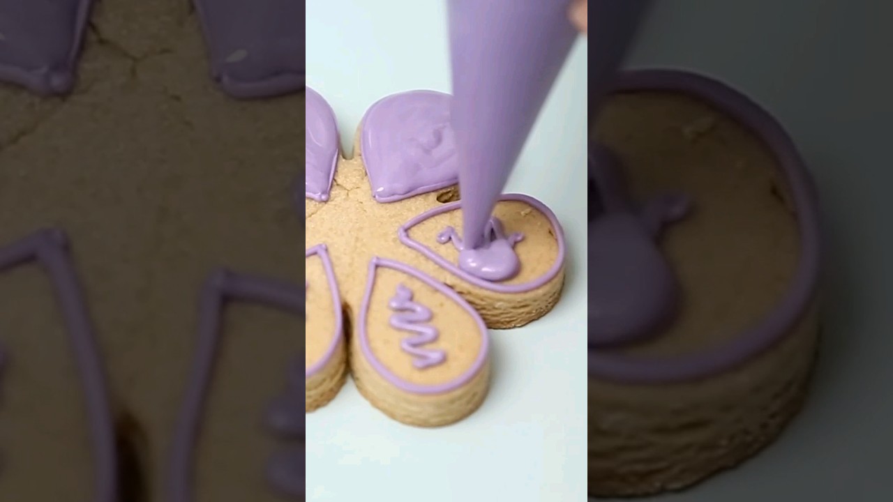 Flower Cookie #howtodecoratecookies