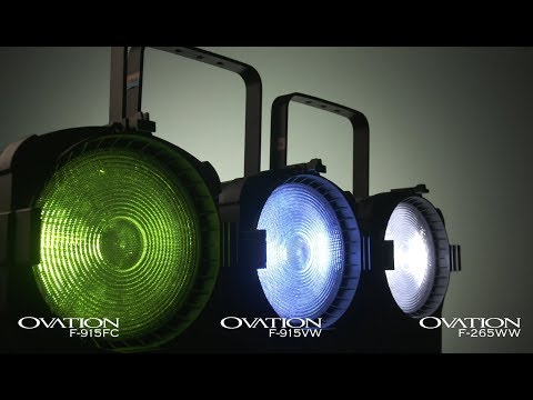 Ovation Fresnels: F-915FC, F-265WW, F-915VW by CHAUVET Professional