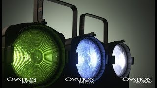 Video thumbnail for Ovation Fresnels: F-915FC, F-265WW, F-915VW by CHAUVET Professional by CHAUVET Professional