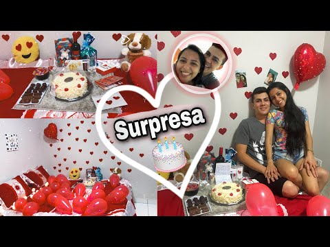 FIZ UMA SURPRESA PARA O MEU NAMORADO ( aniversário dele + 2 meses de namoro ) 😍