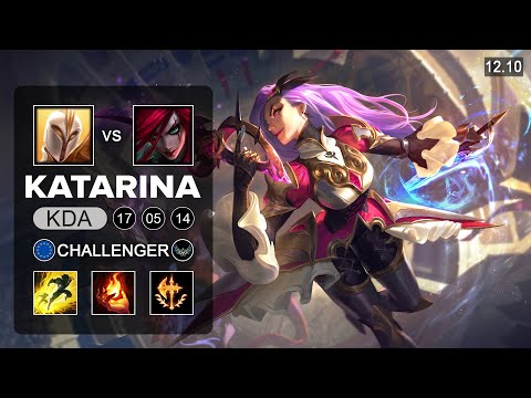 Katarina vs Kayle Mid - EUW Challenger - Patch 12.10 Season 12