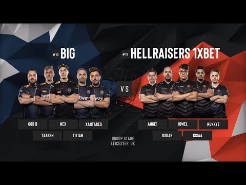 BIG vs. HellRaisers (1:2) at ESL Pro League Season 9 Europe (23.04.2019)