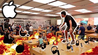 THE FLOOR IS LAVA CHALLENGE IN APPLE STORE!