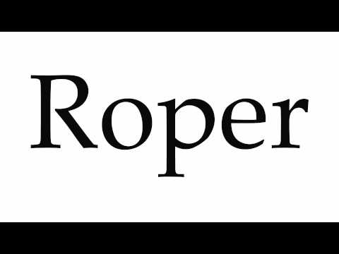 How to Pronounce Roper